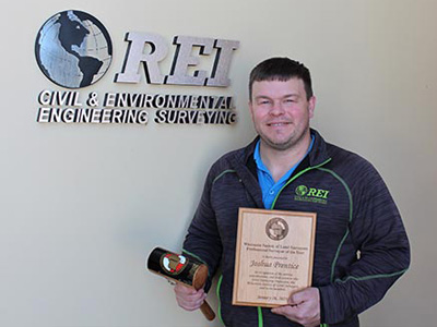 Wisconsin Society of Land Surveyors Professional Surveyor of the Year: Josh Prentice, Land Surveying Department Manager